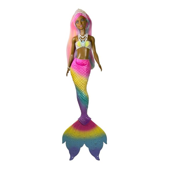 Barbie Dreamtopia Rainbow Magic Mermaid Doll Rainbow Hair Color Change - Picture 1 of 11